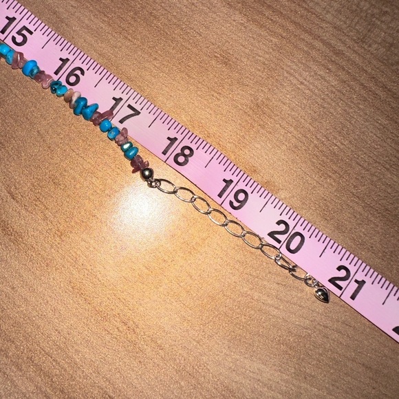 Turquoise & Rhodochrosite bead necklace with pendant by Jay King - Picture 14 of 14